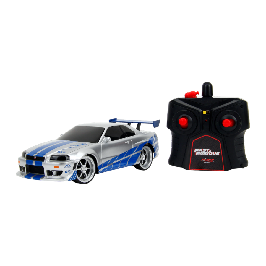 Fast & Furious - 2002 Nissan Skyline GT-R (BNR34) 1:24 Scale Remote Control Car