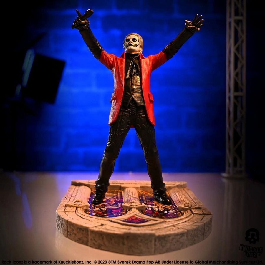 Ghost - Papa Emeritus 4 (Red Jacket) Rock Iconz Statue