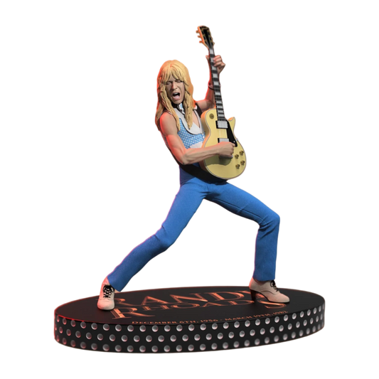 Randy Rhoads 4 - The Early Years (Blue Version) Rock Iconz Statue