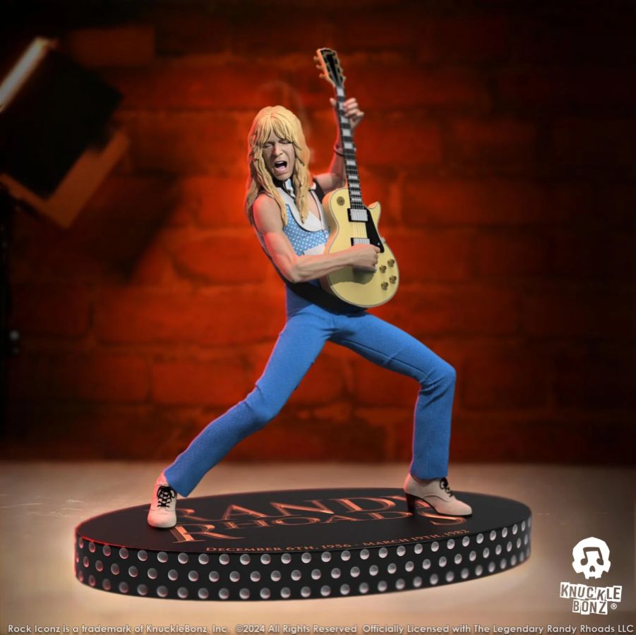 Randy Rhoads 4 - The Early Years (Blue Version) Rock Iconz Statue