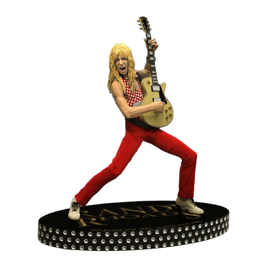 Randy Rhoads IV - The Early Years (Red Version) Rock Iconz Statue ...