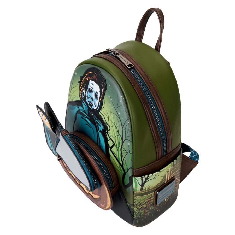 Halloween - Michael Myers Pumpkin Glow Mini Backpack (with Coin Bag)