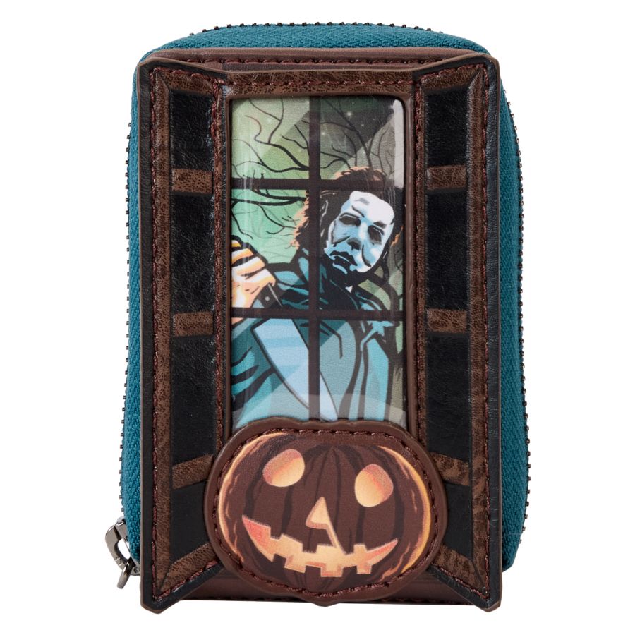 Halloween - Michael Myers Pumpkin Glow Accordion Zip Around Wallet