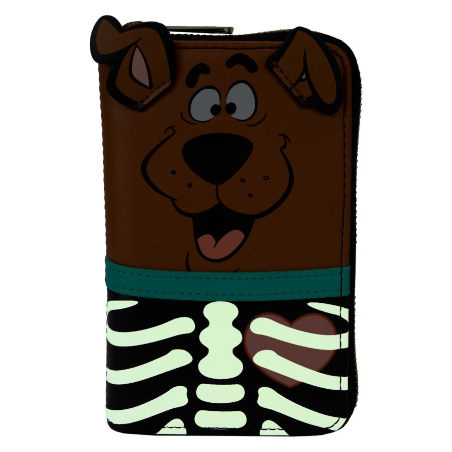 Scooby-Doo - Scooby-Doo Skeleton Cosplay Glow Zip Around Wallet