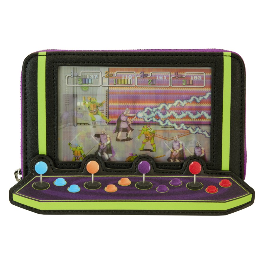 Teenage Mutant Ninja Turtles: 40th Anniversary - Vintage Arcade Zip Around Wallet