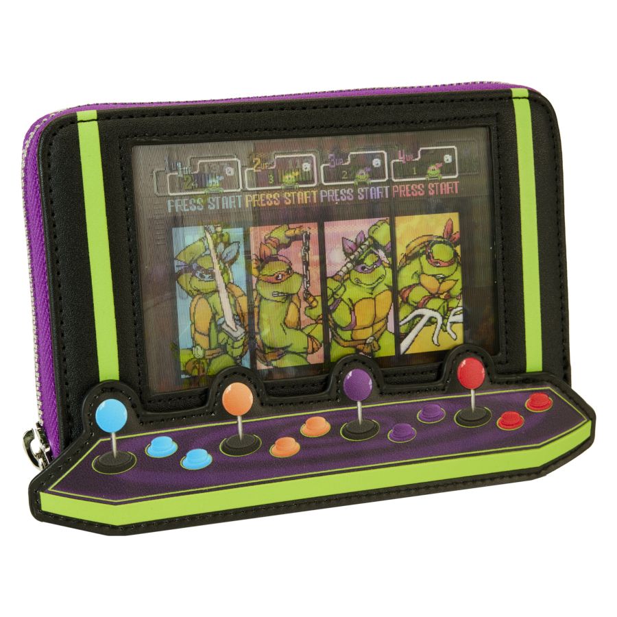 Teenage Mutant Ninja Turtles: 40th Anniversary - Vintage Arcade Zip Around Wallet