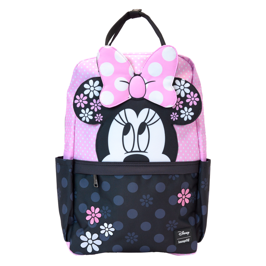 Disney - Minnie Floral Rock the Dots Full-Size Nylon Backpack