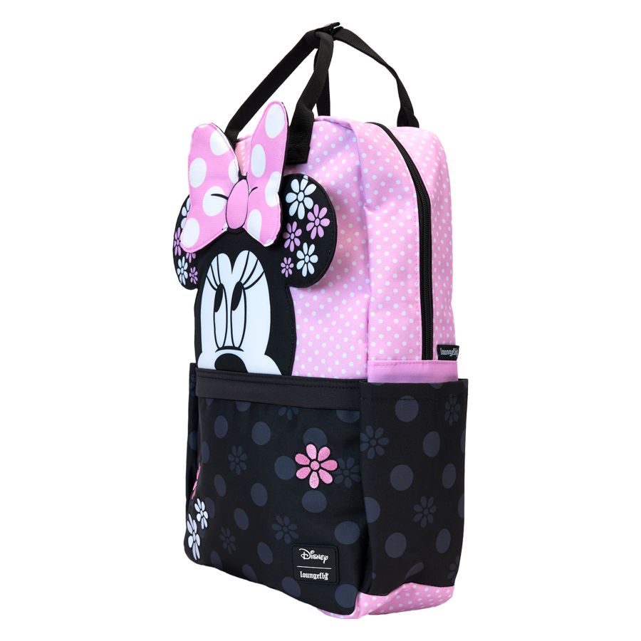 Disney - Minnie Floral Rock the Dots Full-Size Nylon Backpack