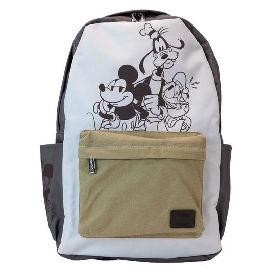 Mickey & Friends - Canvas & Nylon Full-Size Backpack