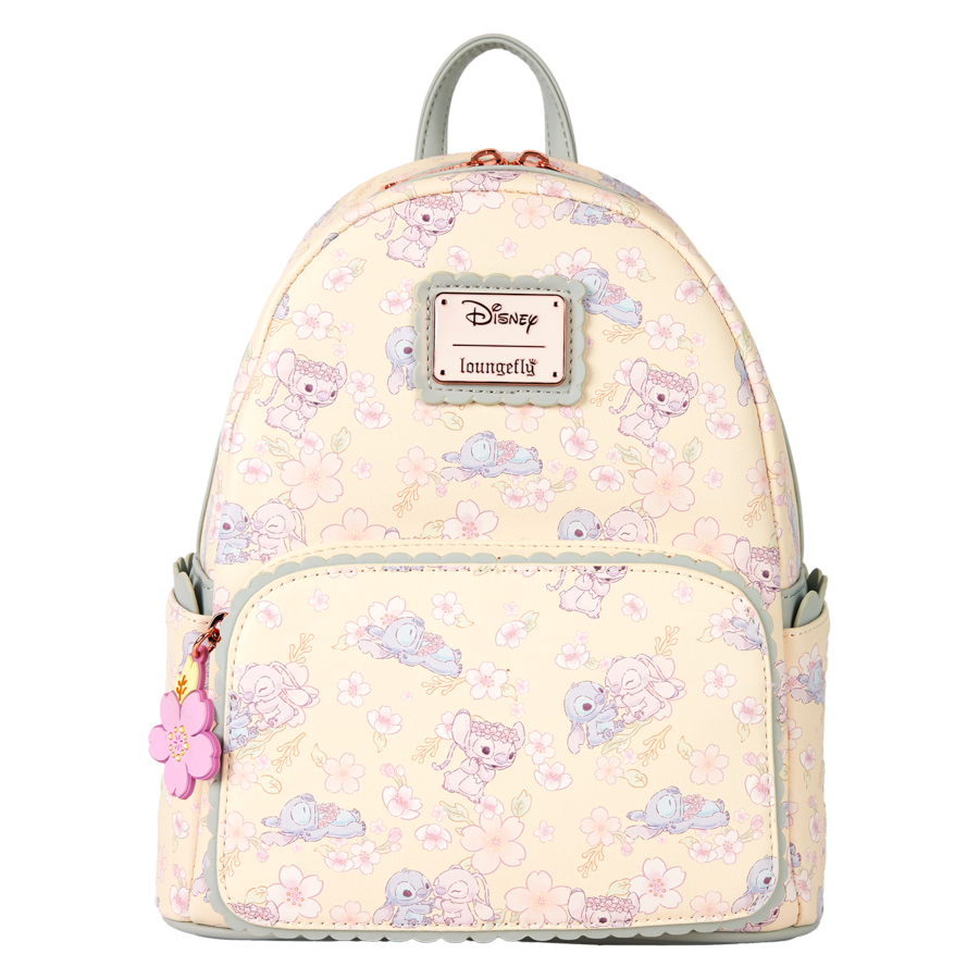 Disney - Cute Stitch Cherry Blossom Mini Backpack