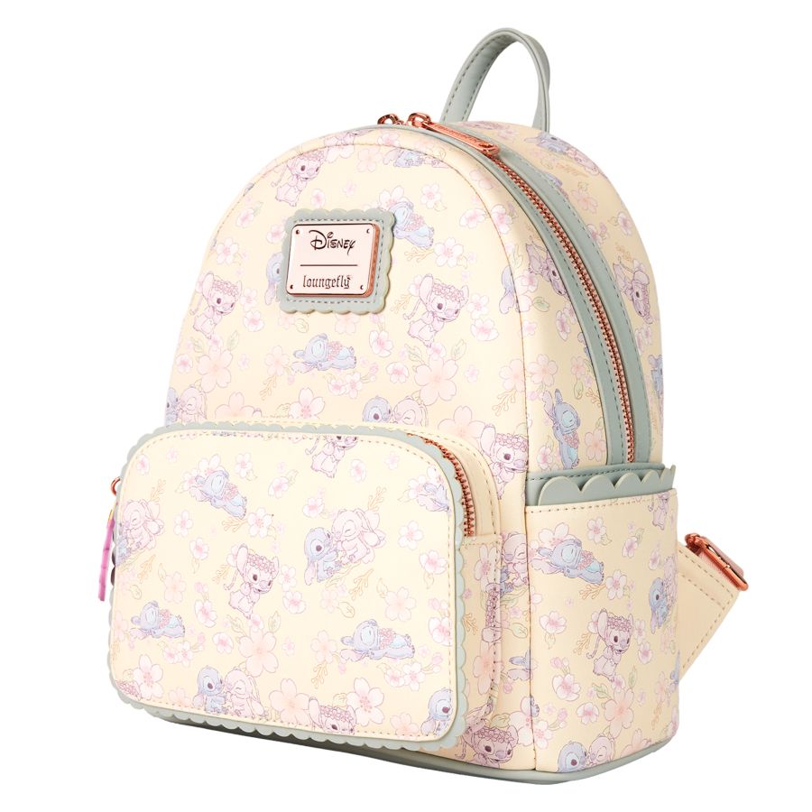 Disney - Cute Stitch Cherry Blossom Mini Backpack