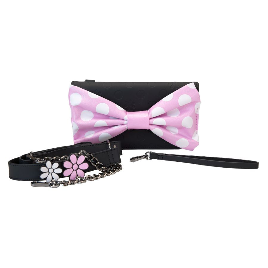 Disney - Minnie Floral Rock the Dots Clutch Crossbody Bag