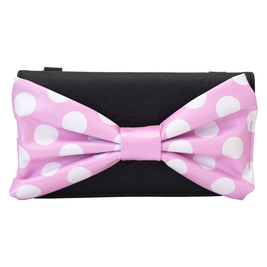 Disney - Minnie Floral Rock the Dots Clutch Crossbody Bag