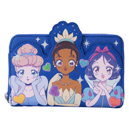 Disney Princess - Manga Style Zip Around Wallet