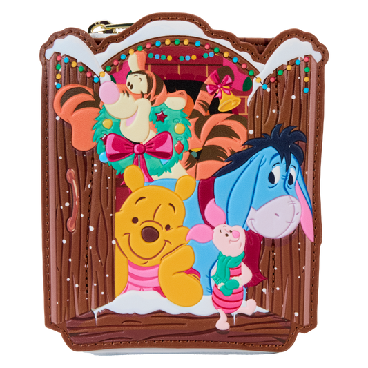 Winnie The Pooh - Pooh & Friends Holiday Scene Zip Wallet