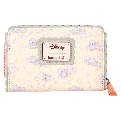 Disney - Cute Stitch Cherry Blossom Zip Around Wallet