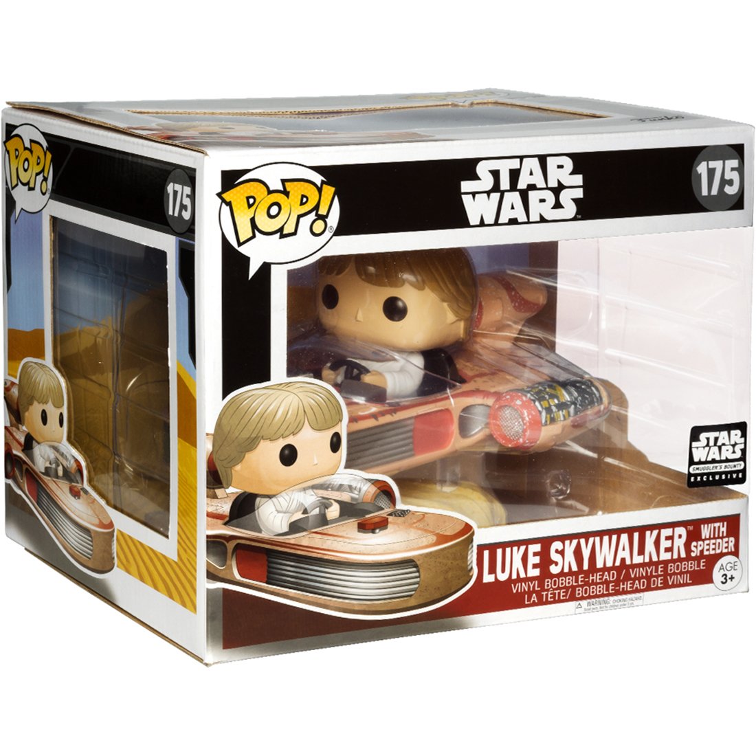 Star Wars - Luke Skywalker with speeder Smugglers Bounty Exclusive Pop Vinyl #175