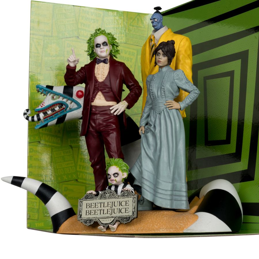 Beetlejuice Beetlejuice - Beetlejuice Movie Maniacs Figures 4-Pack