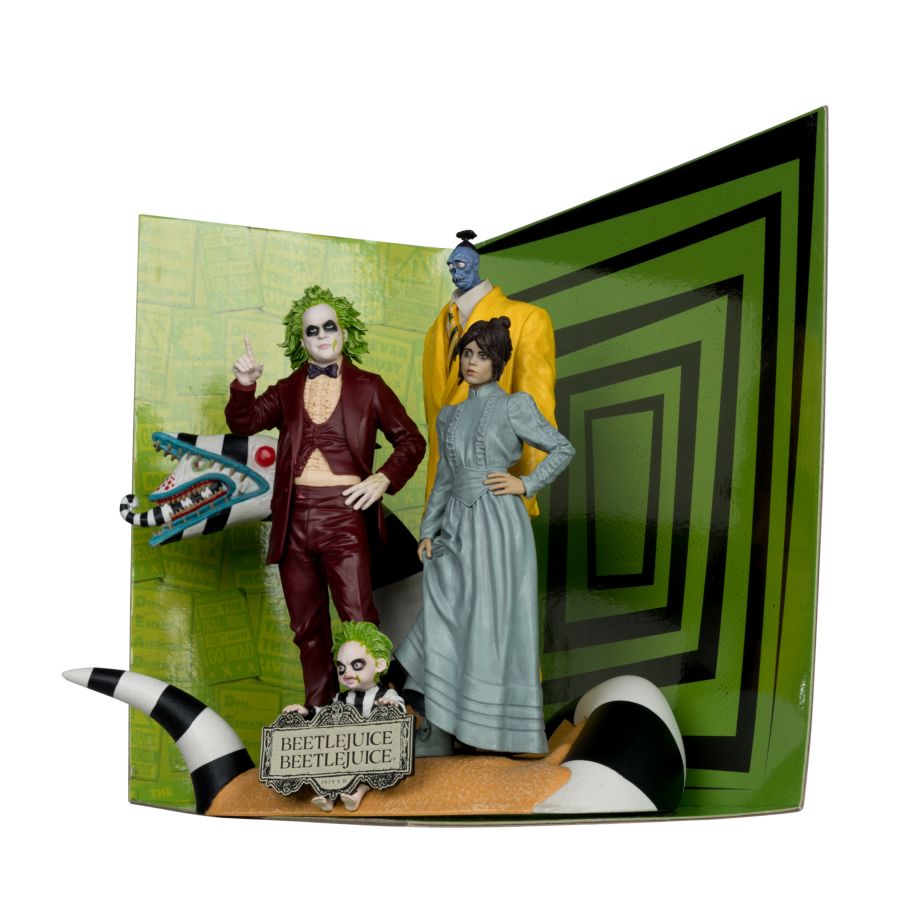 Beetlejuice Beetlejuice - Beetlejuice Movie Maniacs Figures 4-Pack