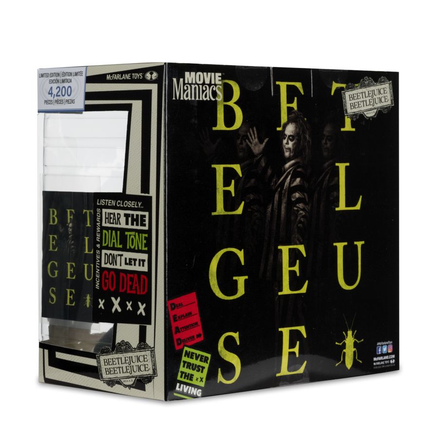 Beetlejuice Beetlejuice - Beetlejuice Movie Maniacs Figures 4-Pack