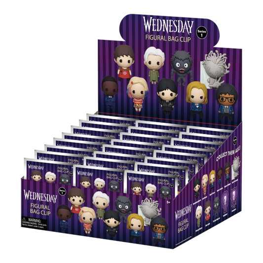 Wednesday (TV) - 3D Foam Bag Clips Blind Bag (Display of 24)