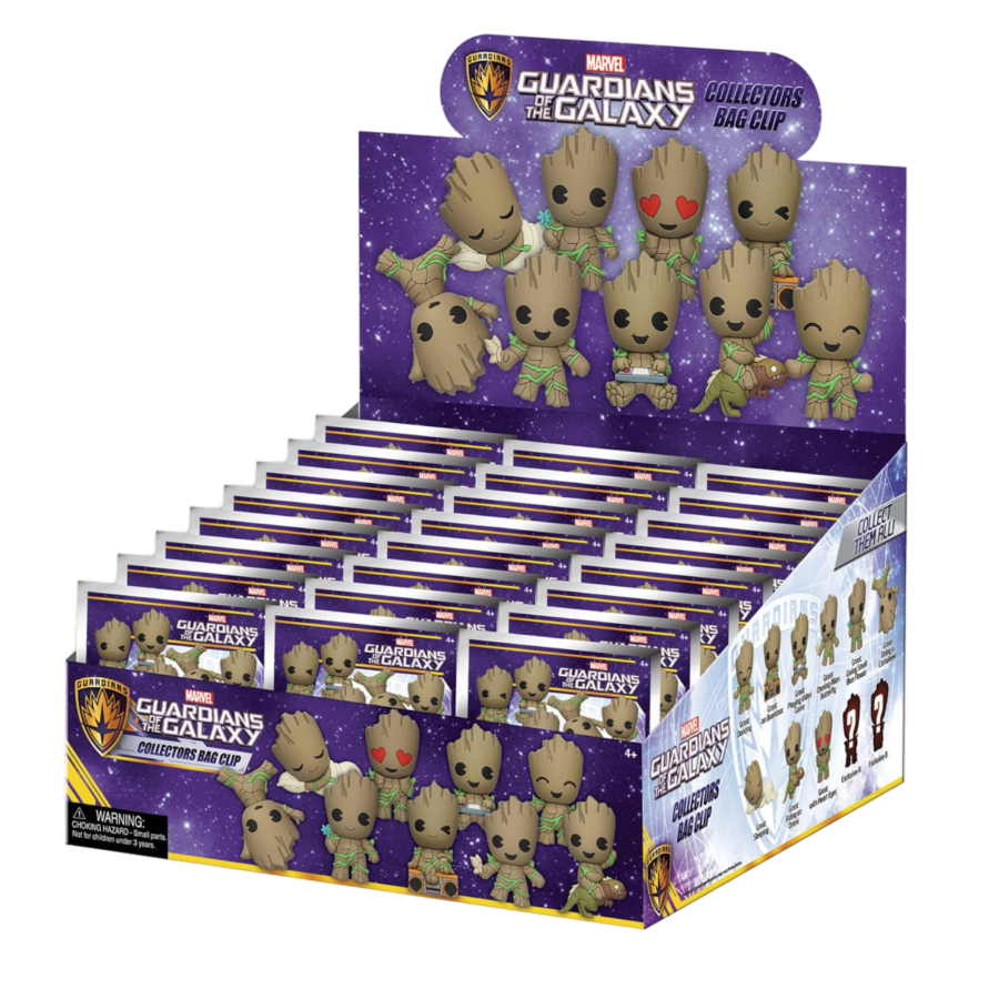 Guardians of the Galaxy - Groot 3D Foam Bag Clips Blind Bag [Display of 24]