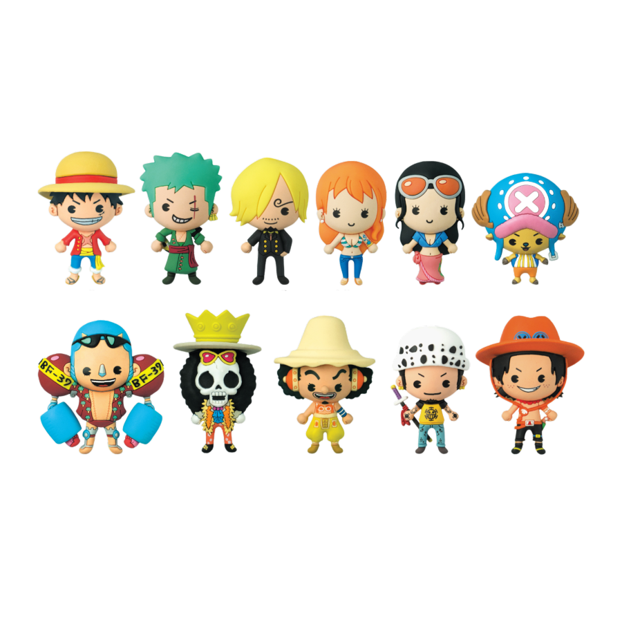 One Piece - 3D PVC Bag Clips Blind Bag Series 1 (Display of 24)