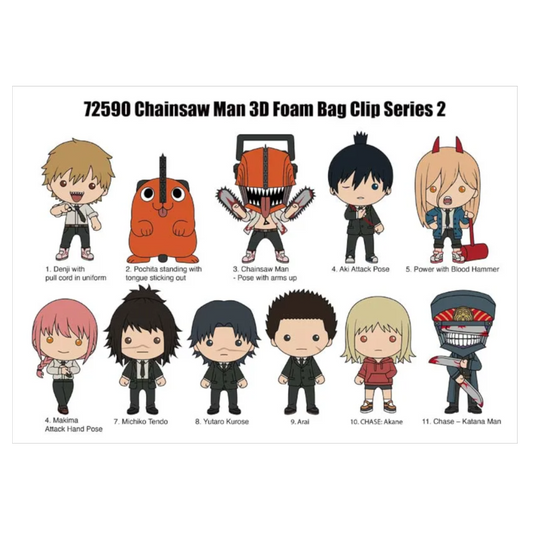 Chainsaw Man - 3D Foam Bag Clips Blind Bag 24ct CDU (Series 2)