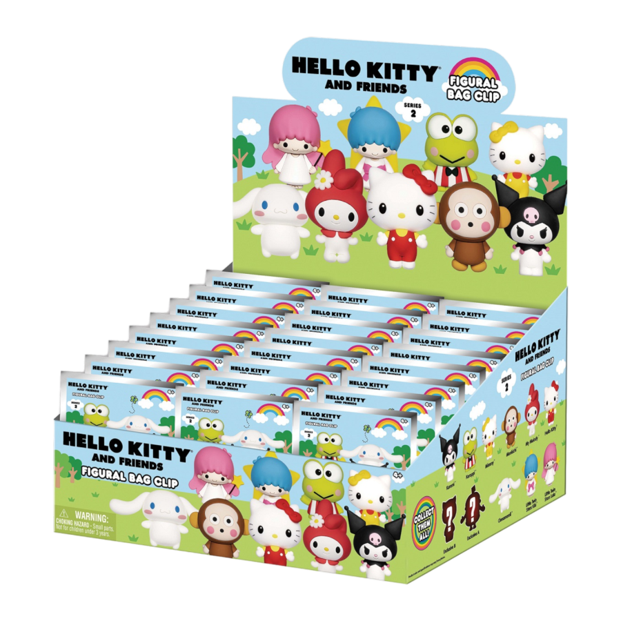 Hello Kitty - 3D Foam Bag Clips Series 2 Blind Bag (Display of 24)