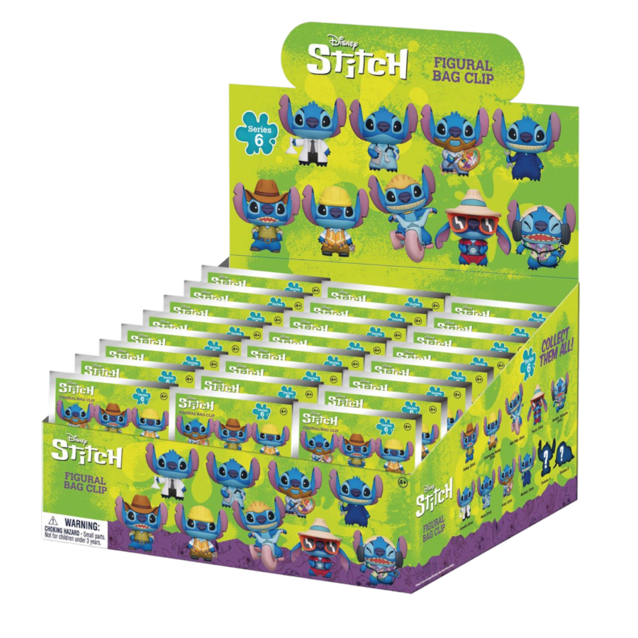 Lilo & Stitch - 3D Foam Bag Clips (Series 6) Blind Bag [Display of 24]