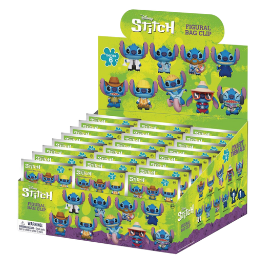 Lilo & Stitch - 3D Foam Bag Clips (Series 6) Blind Bag [Display of 24]