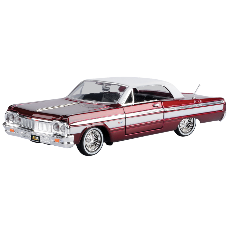 Get Low - 1:24 Scale 1964 Chevy Impala (Metallic Red)