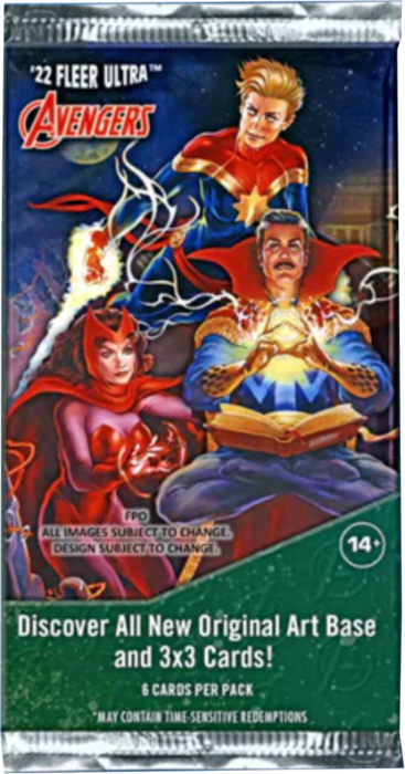 Marvel Comics - 2022 Fleer Ultra Avengers Trading Card Booster Pack