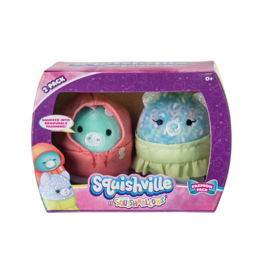 SQUISHMALLOWS SQUISHVILLE - Mini Plush (Squishville Mini Squishmallow 2 Pack) - Miles & Lindsay