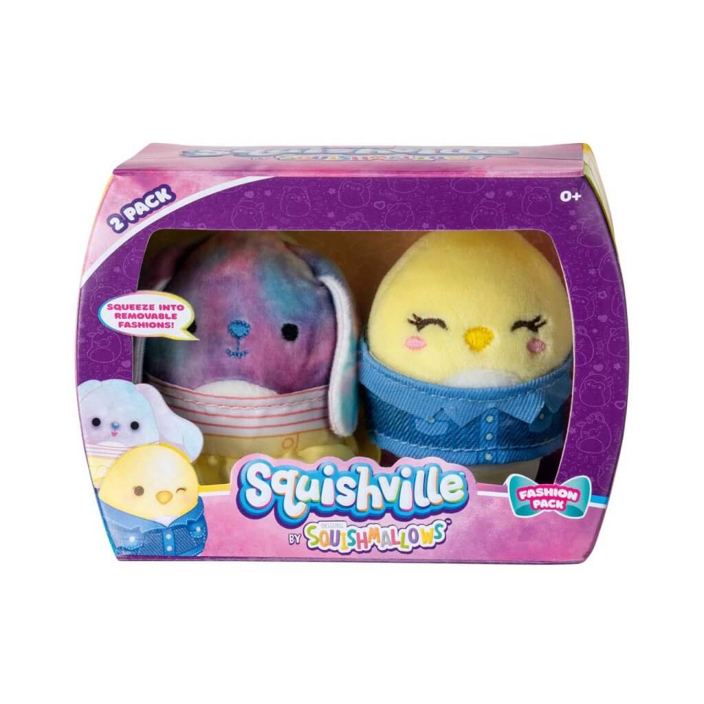 SQUISHMALLOWS SQUISHVILLE - Mini Plush (Squishville Mini Squishmallow 2 Pack) - Ryder & Chuck