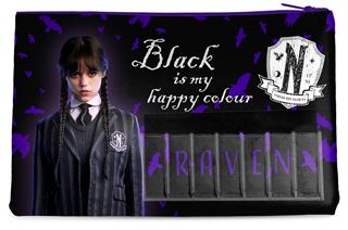 Wednesday - Black is my Happy Colour - Named Pencil Case