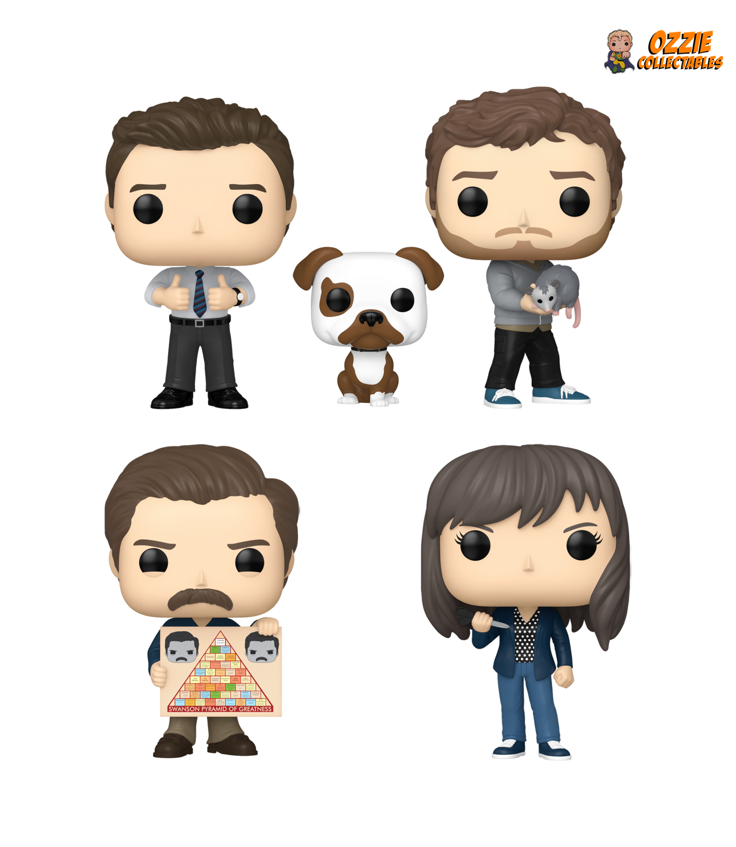 Parks & Recreations: 15th Anniversary Bundle - 4 POP! Vinyls