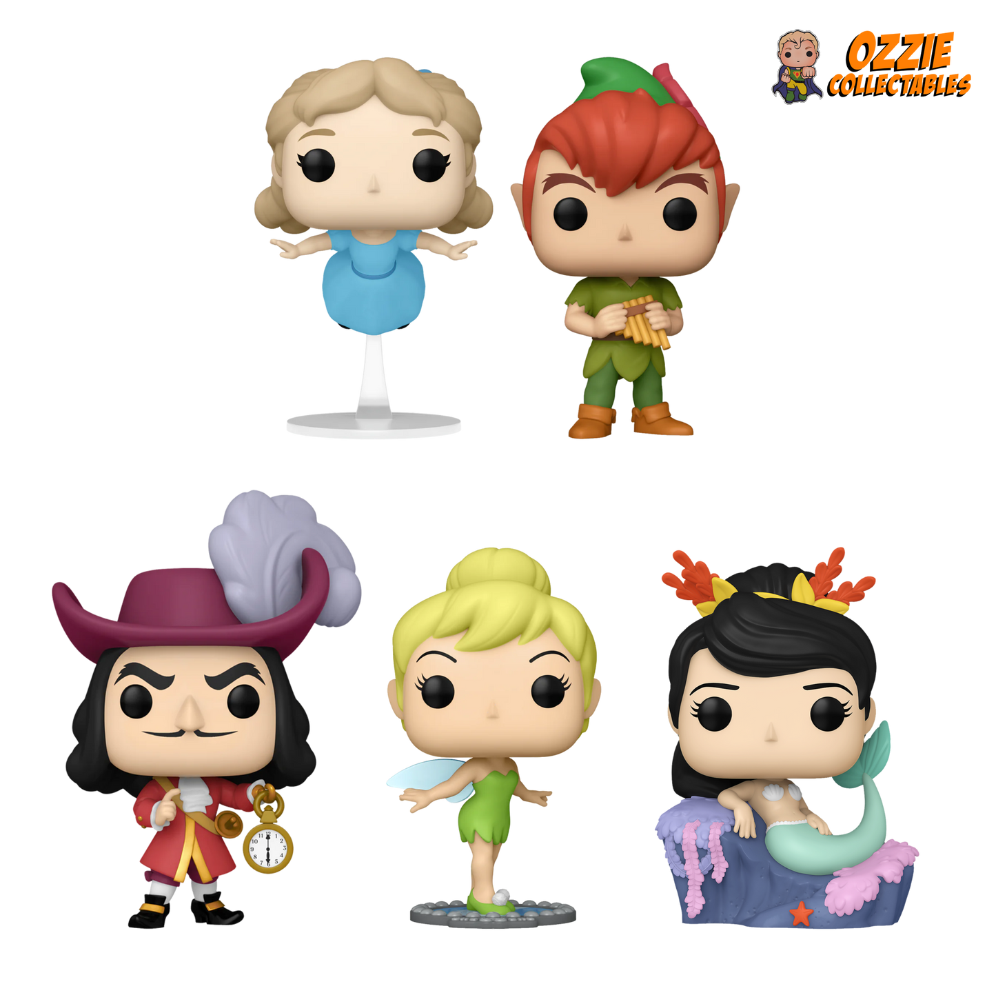 Peter Pan 70th Anniversary Bundle - 5 POP! Vinyls