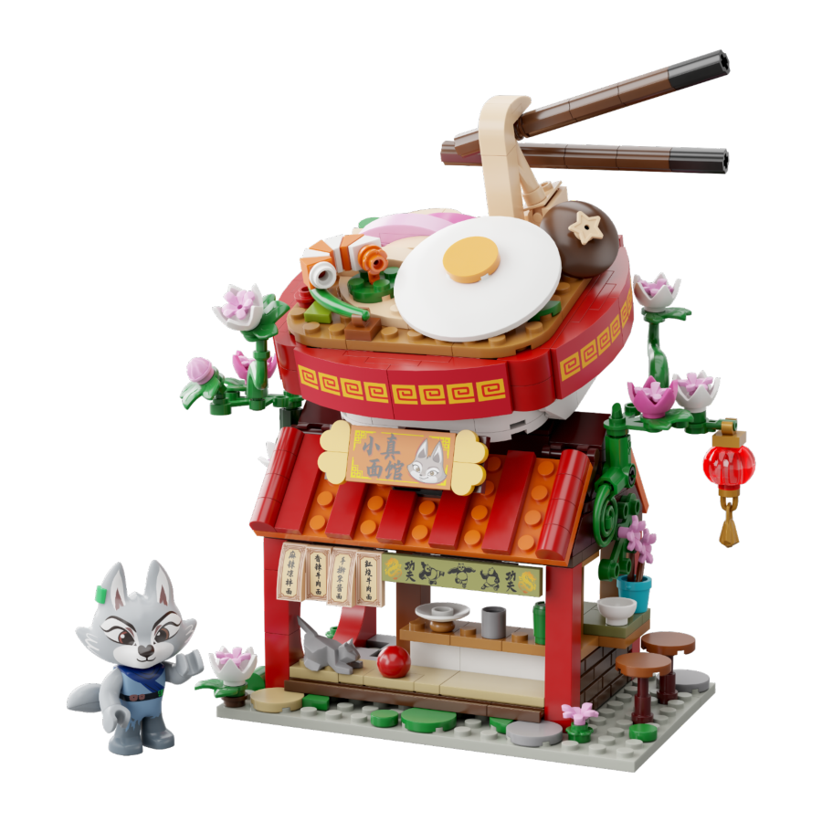 Kung Fu Panda - Zhens Noodle Restraurant Buildable Set (359pcs)