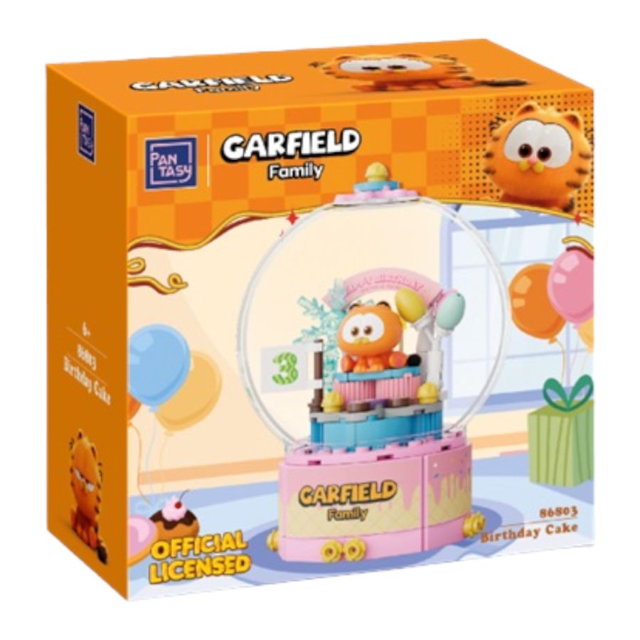 Garfield - Birthday Cake Crystal Ball Construction Set (115 pcs)