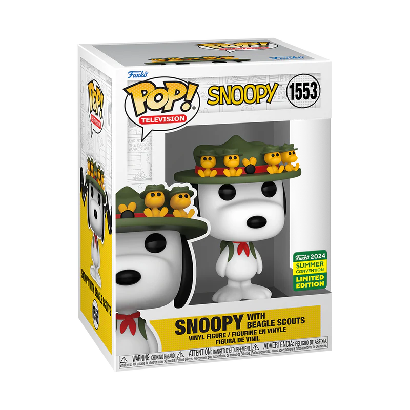 Peanuts - Beagle Scout Snoopy SDCC 2024 Summer Convention Shared Exclusive Pop! Vinyl