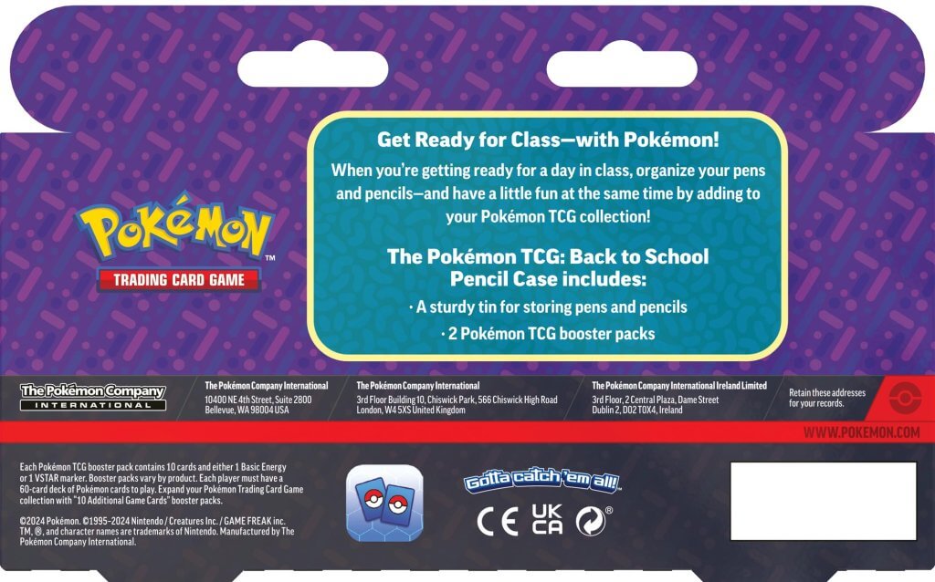 POKÉMON TCG Pencil Tin 2024