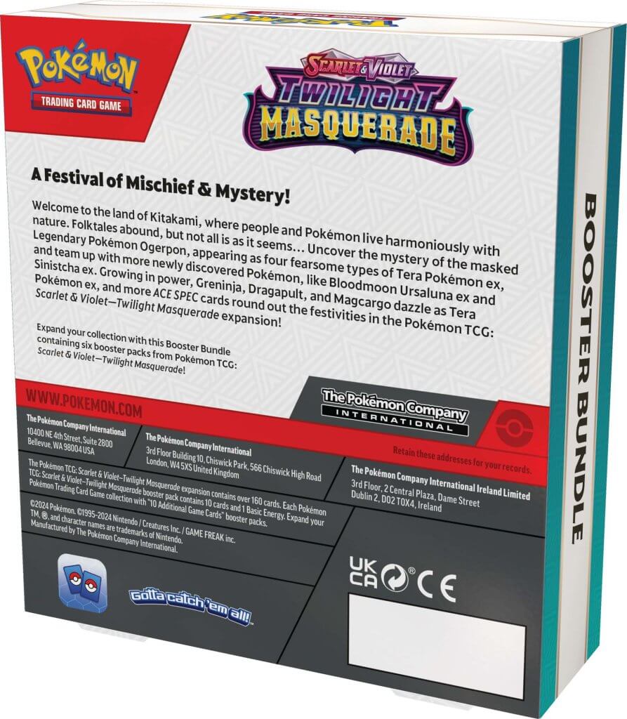 POKÉMON TCG Scarlet & Violet 6 Twilight Masquerade Booster Bundle