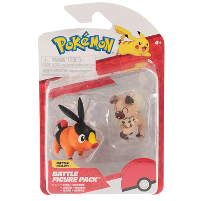 Pokemon Battle Fig Pack - Tepig and Rockruff