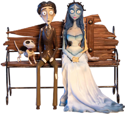 Corpse Bride - Victor and Emily on Bench 1:10 Scale Figure Set