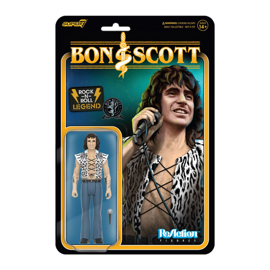 Bon Scott - Bon Scott (Leopard Print) ReAction 3.75'' Action Figure