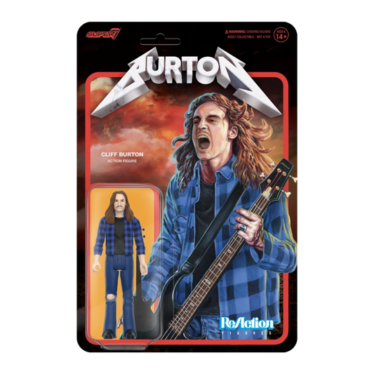 Cliff Burton - Cliff Burton (Flannel shirt) Reaction 3.75 Figure