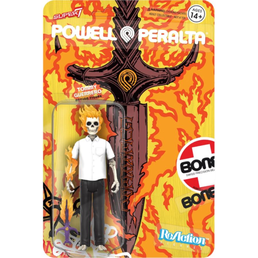 Powell Peralta - Tommy Guerrero Flaming Dagger (Re-Colour) ReAction 3.75 Figure