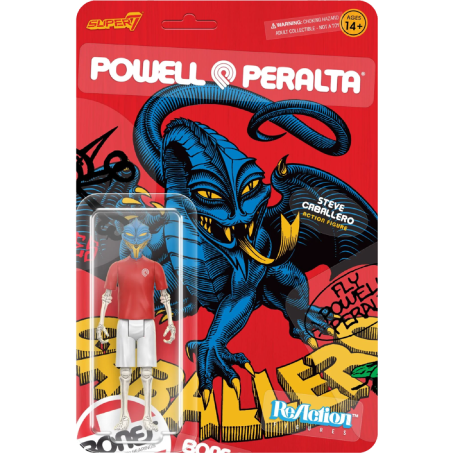 Powell Peralta - Steve Caballero Dragon [Animal Chin] ReAction 3.75" Action Figure [Wave 5]