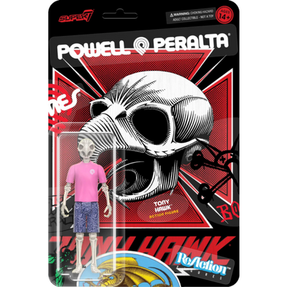 Powell Peralta - Tony Hawk [Mt. Trashmore '85] ReAction 3.75" Action Figure [Wave 5]